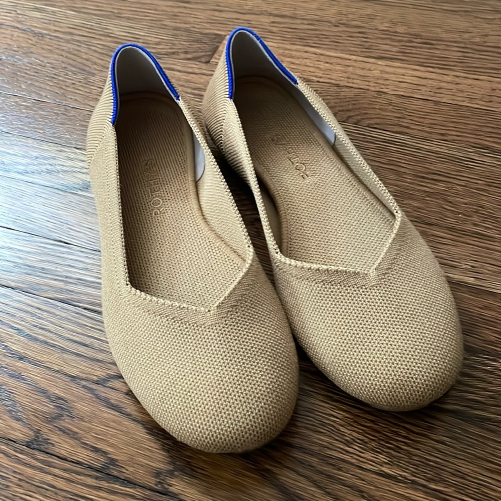 Rothys Camel Round Toe Flat